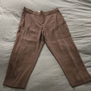 Babaton Brown Capri Length Pants